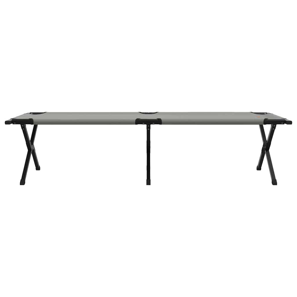 Összecsukható Kemping Ágy 2 db Szürke 193 x 69 x 45 cm