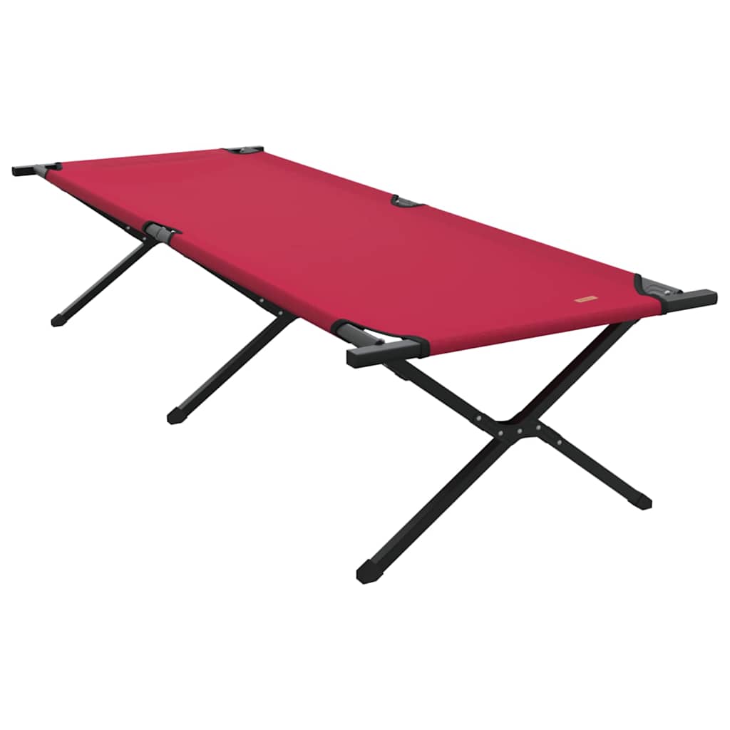 Összecsukható Kemping Ágy Piros 210 x 80 x 46 cm Oxford szövet