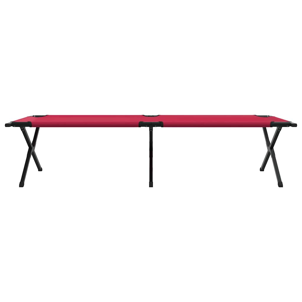 Összecsukható Kemping Ágy Piros 210 x 80 x 46 cm Oxford szövet