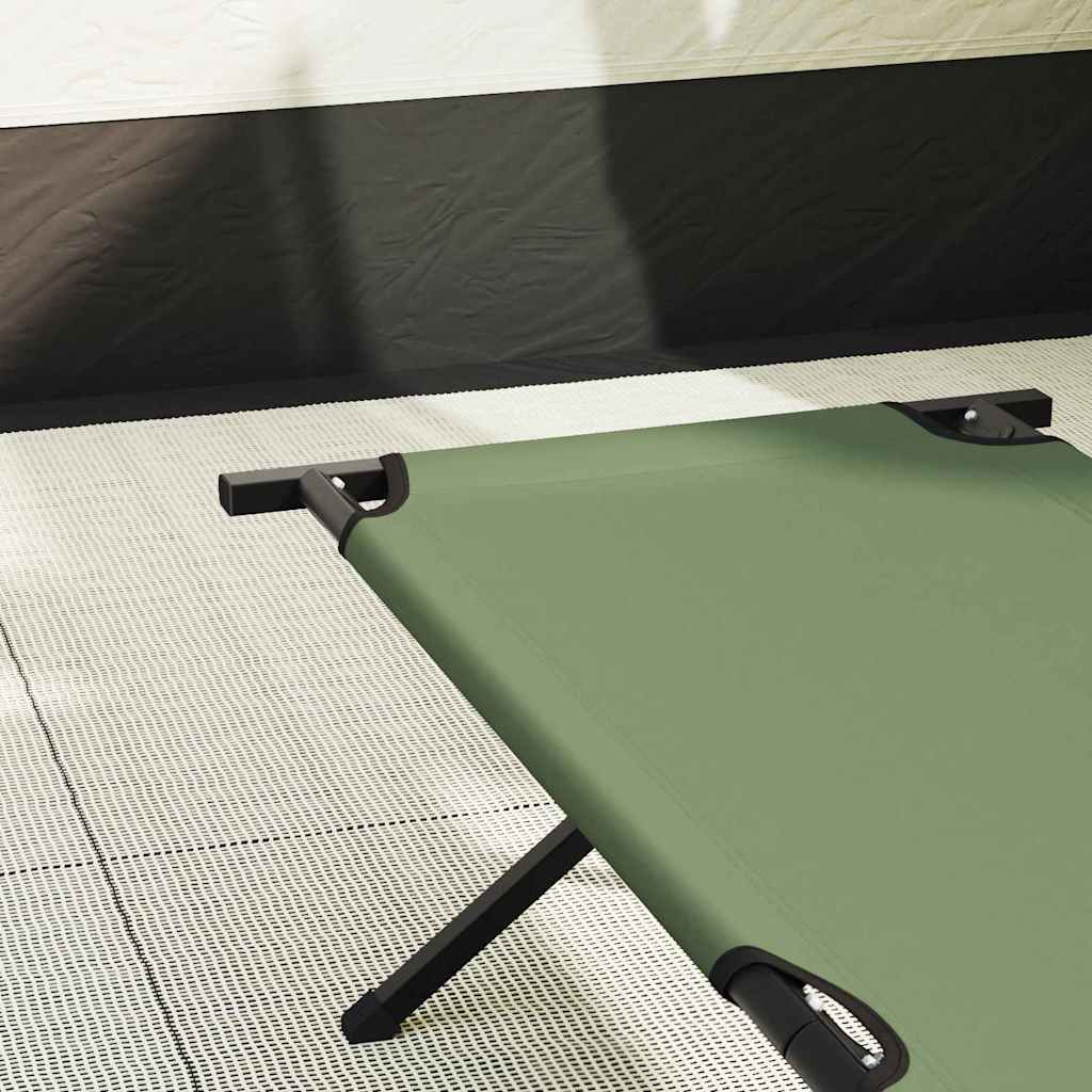 Összecsukható Kemping Ágy Zöld 210 x 80 x 46 cm Oxford szövet