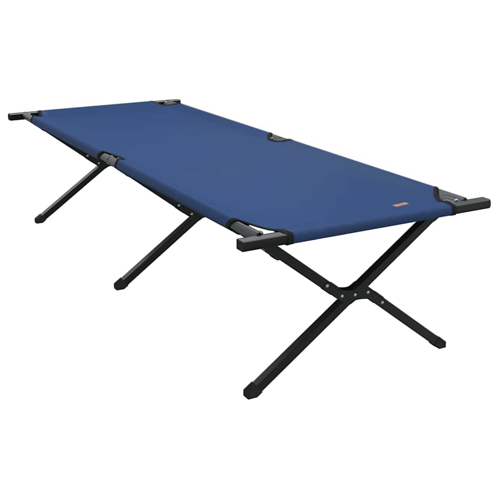 Összecsukható Kemping Ágy 2 pcs Kék 210 x 80 x 46 cm