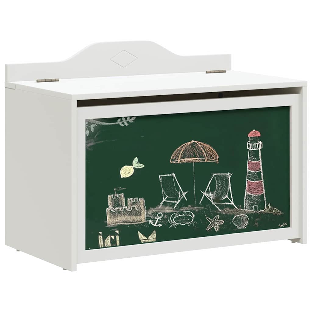 Tábla Box tárolóval Fehér 73 x 40 x 55 cm Faanyag