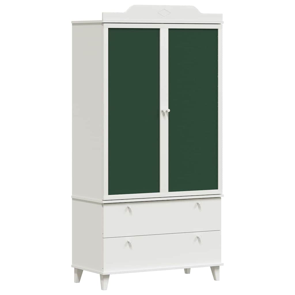 Krétával Írt Dresser ROROS Fehér 90 x 45 x 180 cm Szerelt Fa