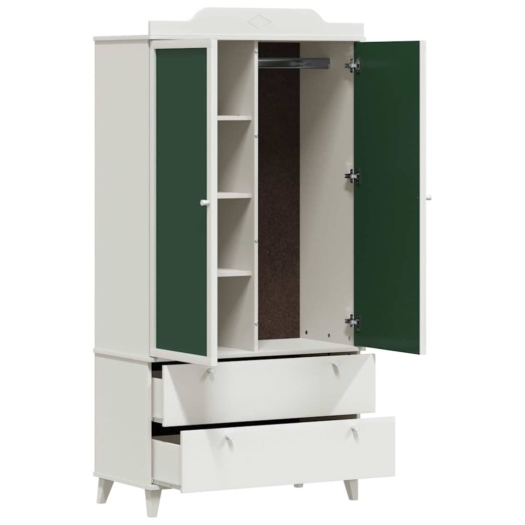 Krétával Írt Dresser ROROS Fehér 90 x 45 x 180 cm Szerelt Fa