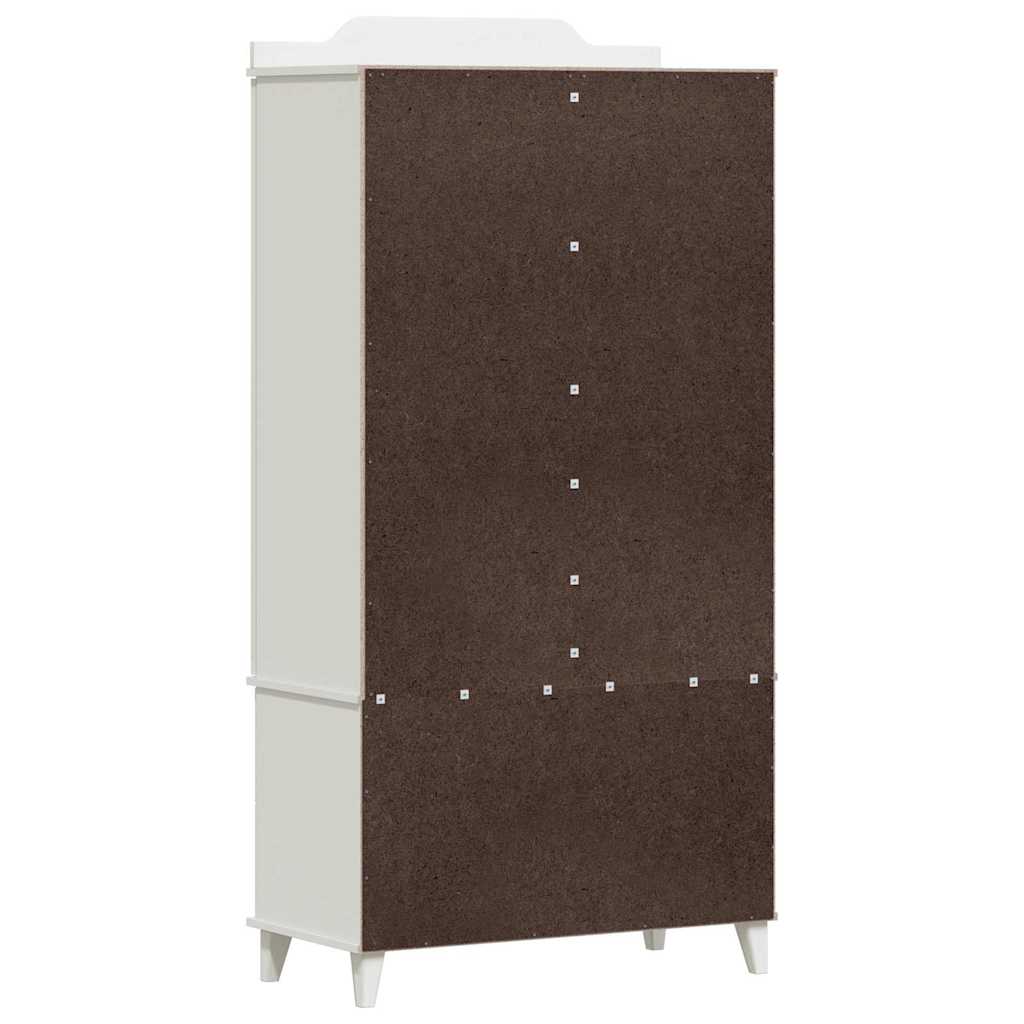 Krétával Írt Dresser ROROS Fehér 90 x 45 x 180 cm Szerelt Fa