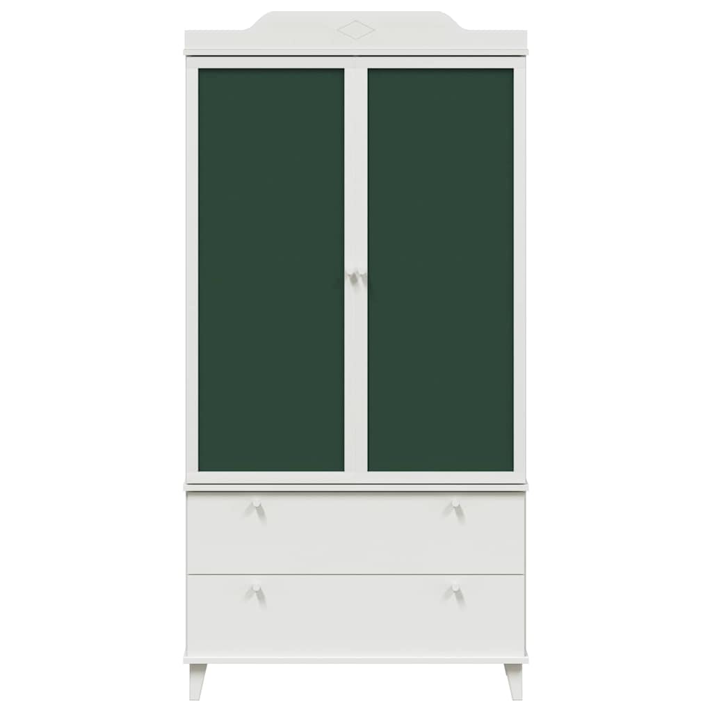 Krétával Írt Dresser ROROS Fehér 90 x 45 x 180 cm Szerelt Fa