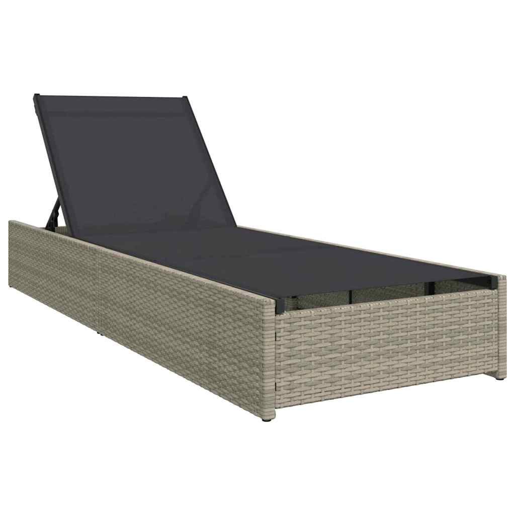 Napozó Bézs 200.5 x 70 x 75 cm polirattan