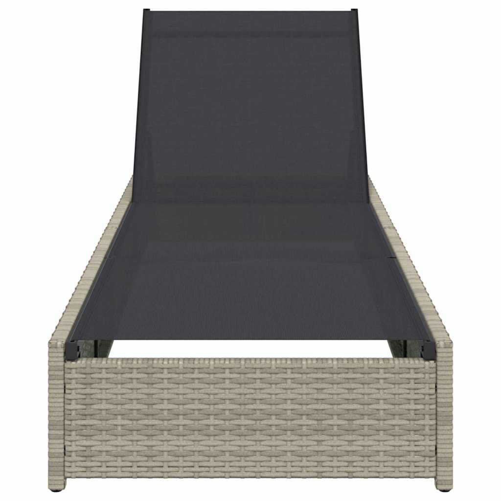 Napozó Bézs 200.5 x 70 x 75 cm polirattan