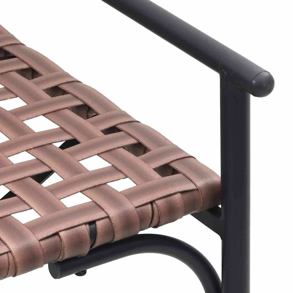 Kert étkező szett 4 pcs Barna polirattan