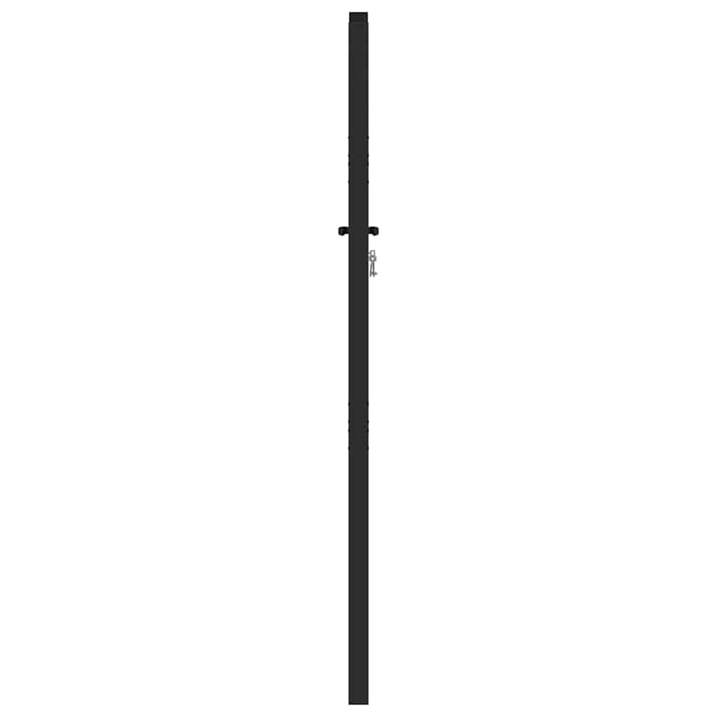 fekete alumínium kerti kapu zárható 100x150 cm