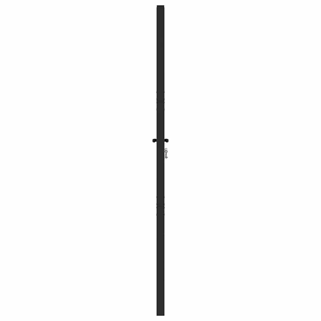 fekete alumínium kerti kapu zárható 100x180 cm