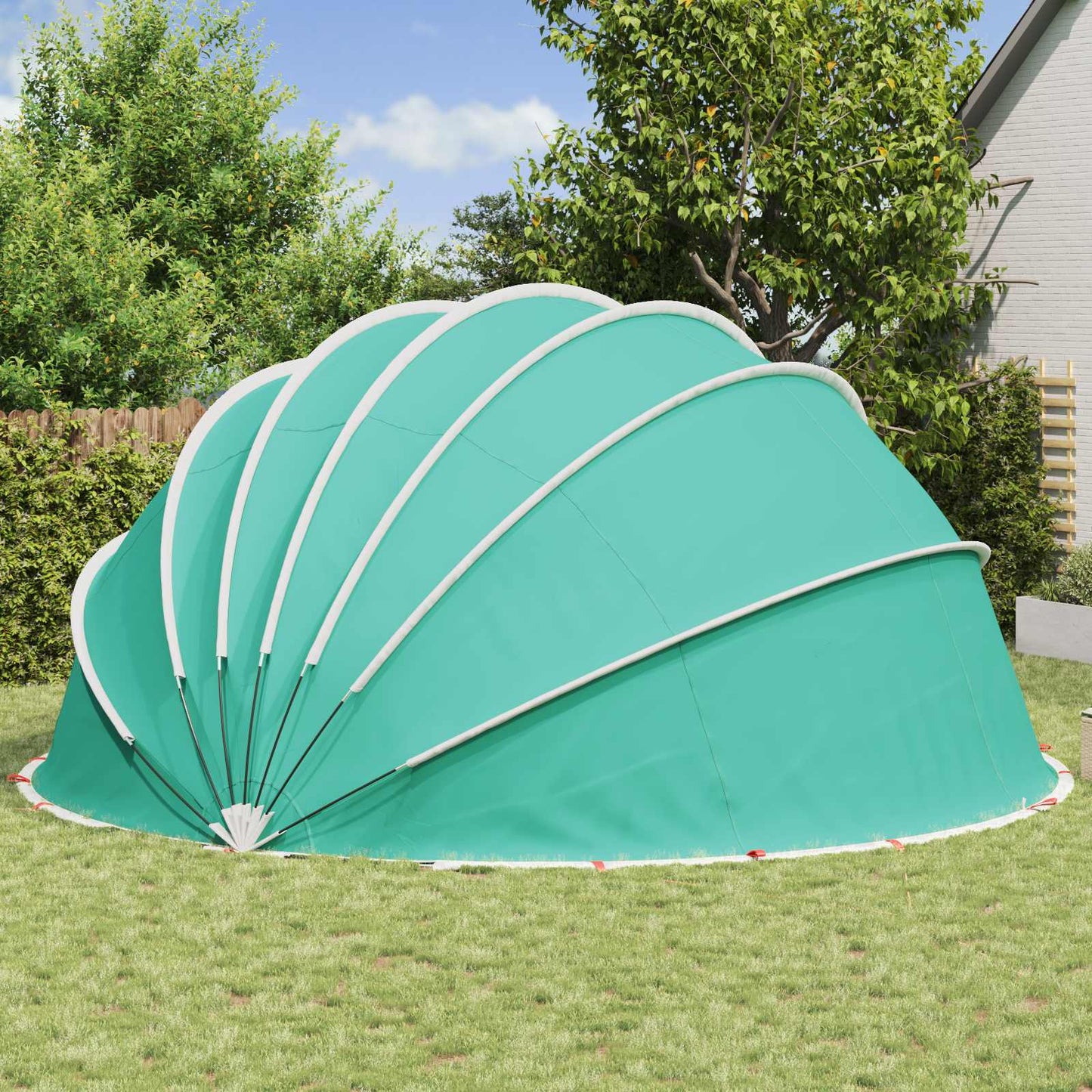 Medence kupola 592 x 590 x 275 cm 185T poliészter PU bevonattal
