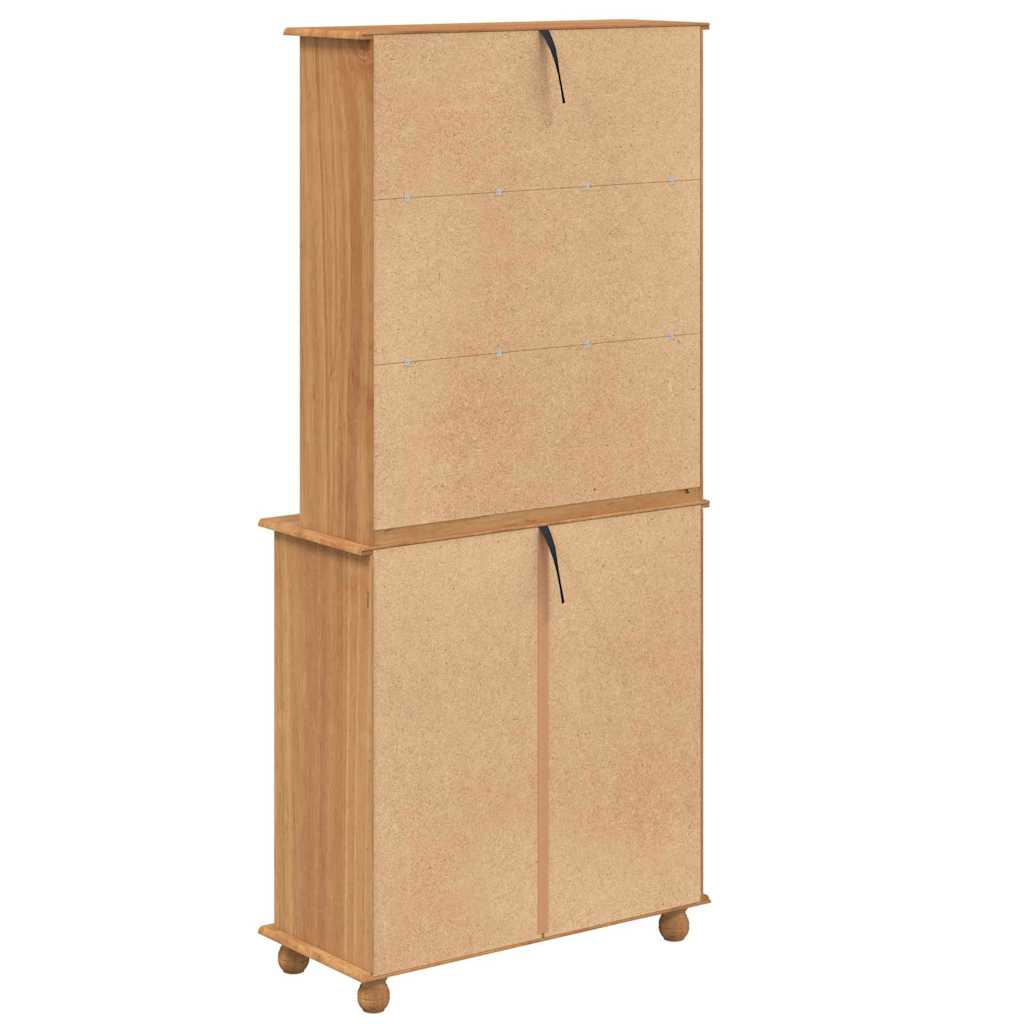 Kagy fiókkal ASKIM Mézes Viasz 91 x 40 x 200,5 cm Tömör fenyőfa
