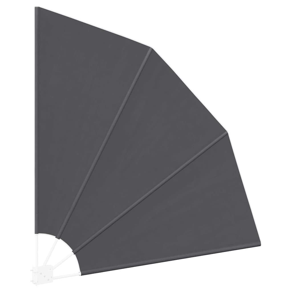 Erkély adatvédelmi képernyő 140 x 140 cm Poliészter Fekete
