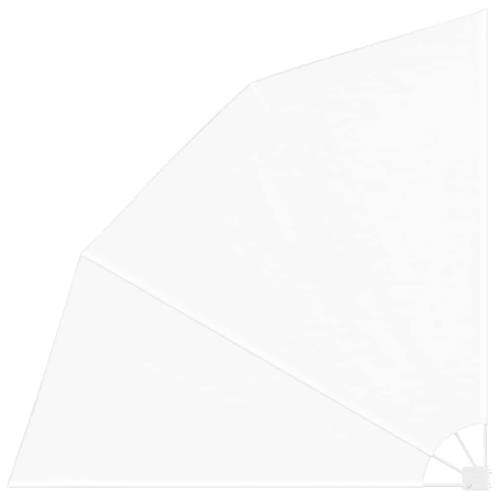 Erkély adatvédelmi képernyő 210 x 210 cm Poliészter Fehér