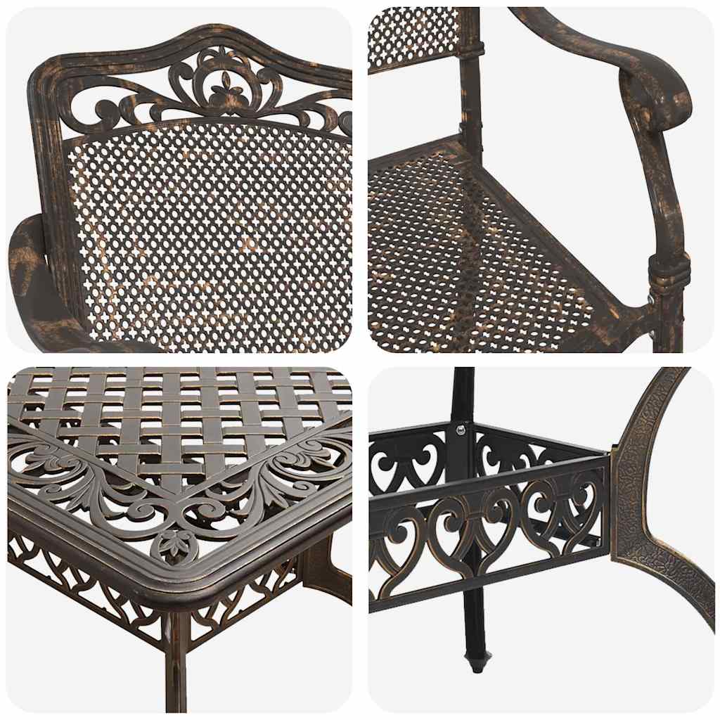 Kert étkező szett 5 pcs Bronz Alumínium
