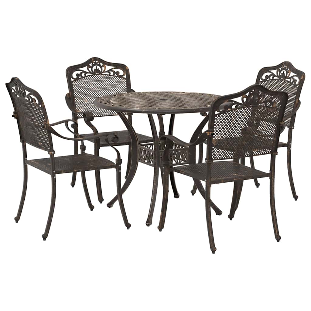 Kert étkező szett 5 pcs Bronz Alumínium