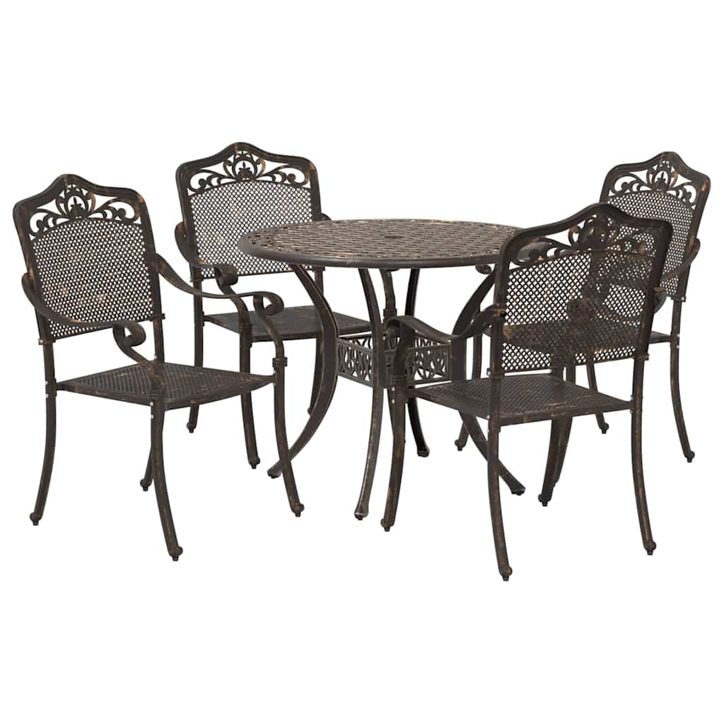 Kert étkező szett 5 pcs Bronz Alumínium