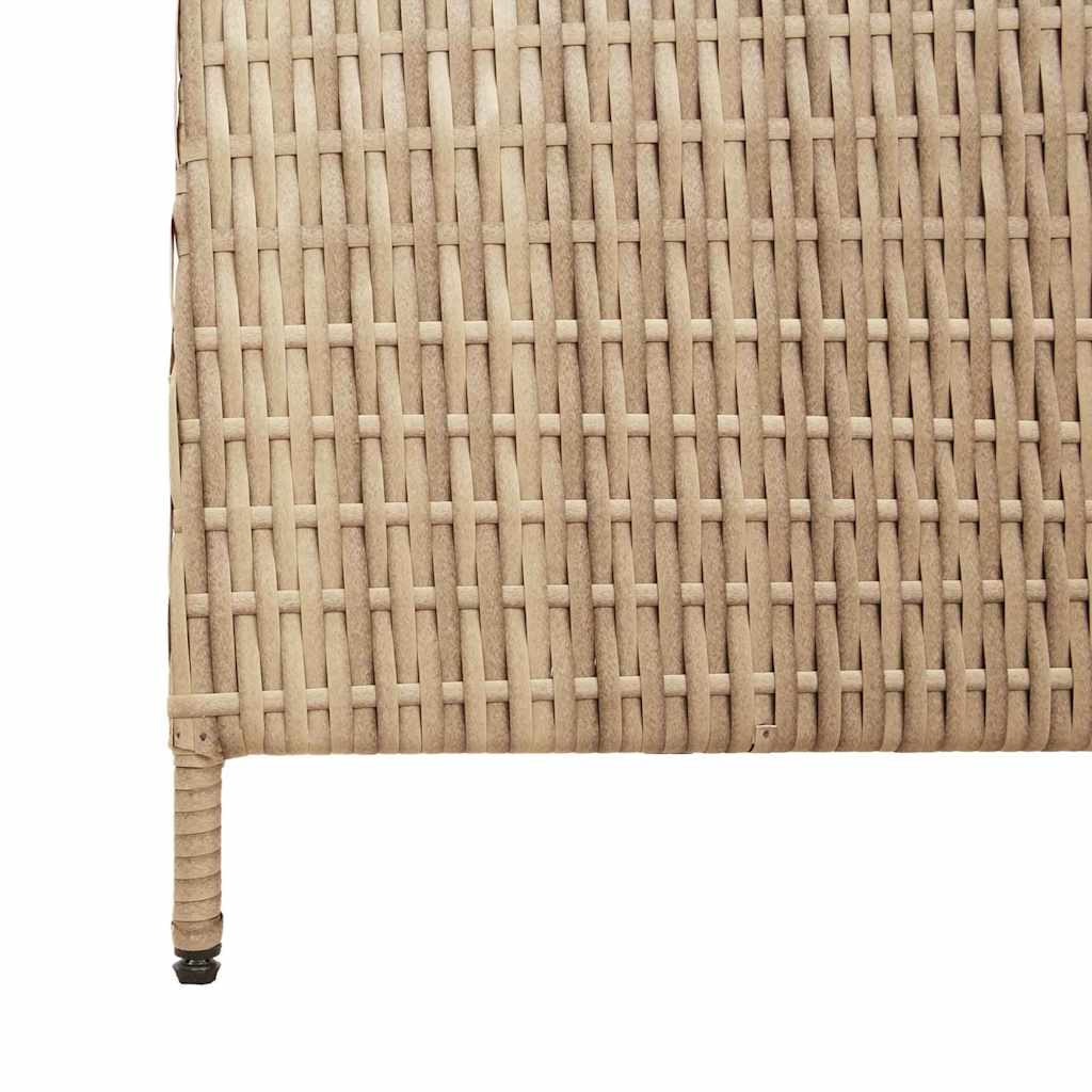 Szobaelválasztó Bézs 195 x 180 cm polirattan