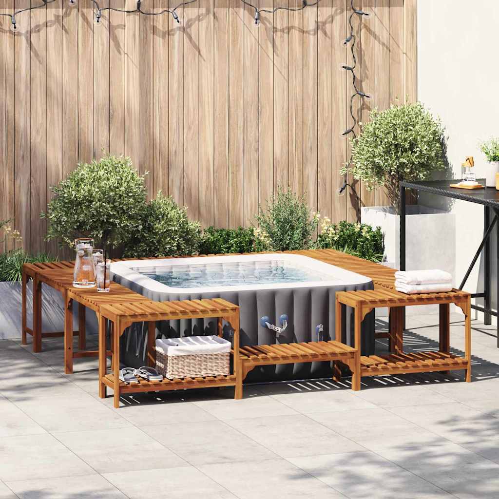 Jakuzzi Környezet Barna 230 x 230 cm Tömör Akácfa