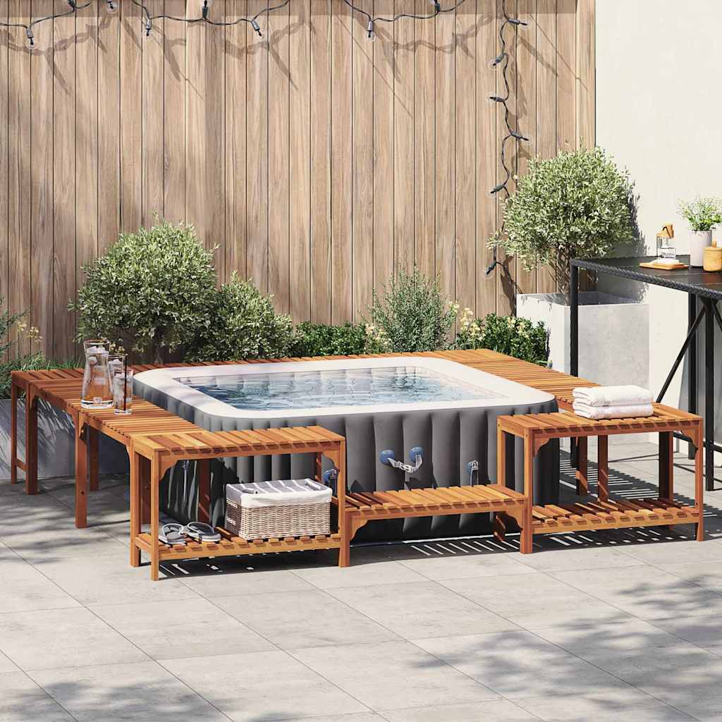 Jakuzzi Környezet Barna 255 x 255 x 55,5 cm Tömör Akácfa