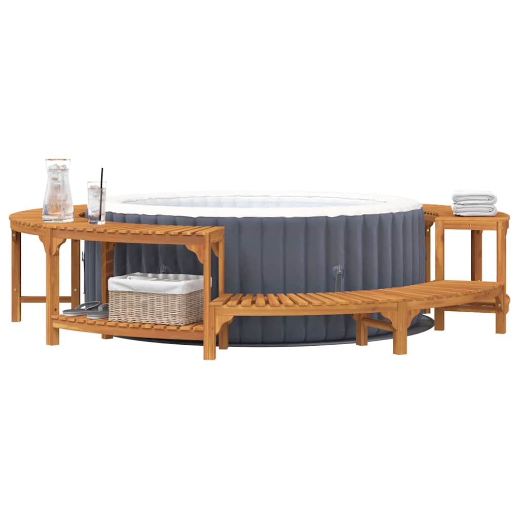 Jakuzzi Környezet Barna Ø275 x 55,5 cm Tömör Akácfa