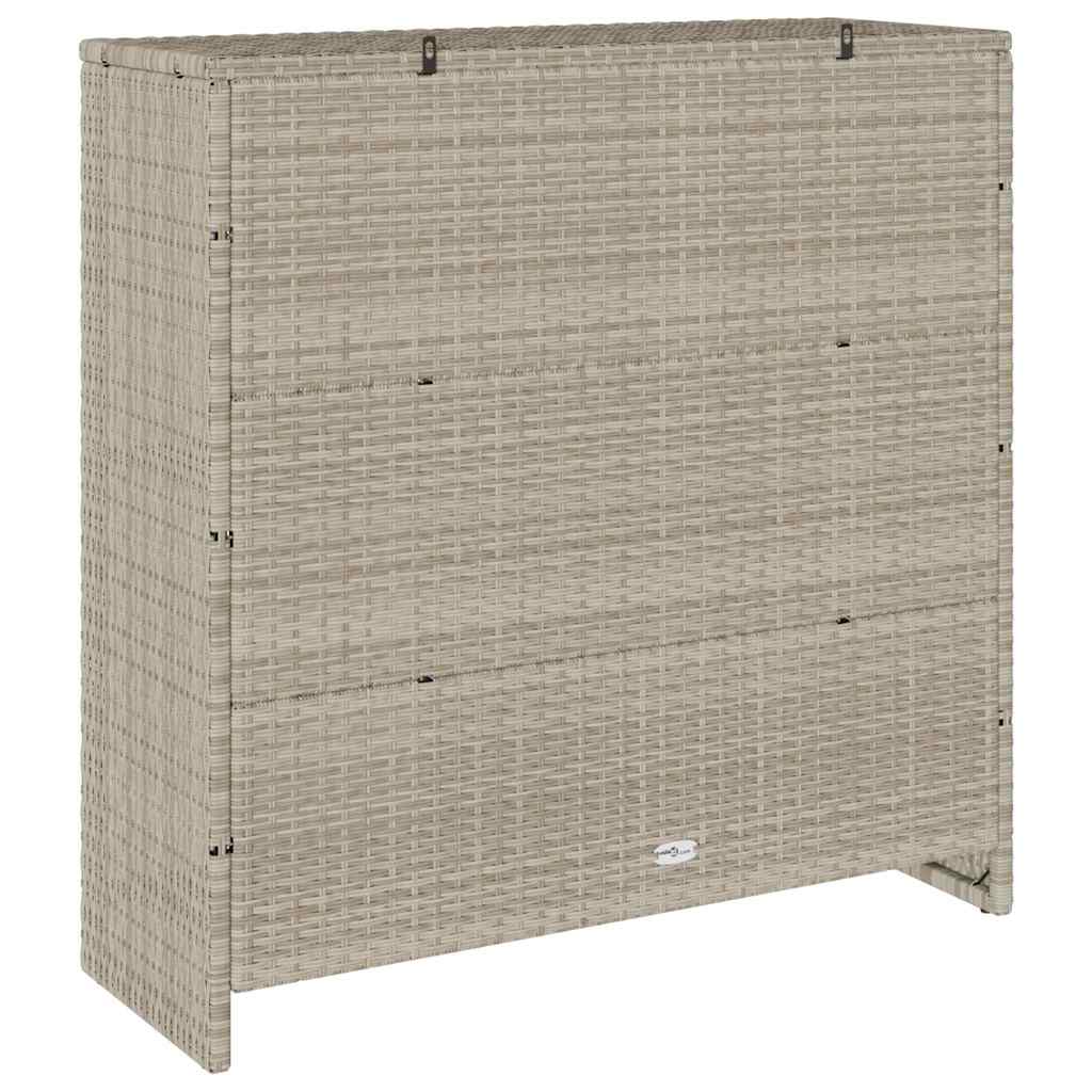 Tárolószekrény polcokkal Világosszürke 100 x 36 x 102 cm Rattan