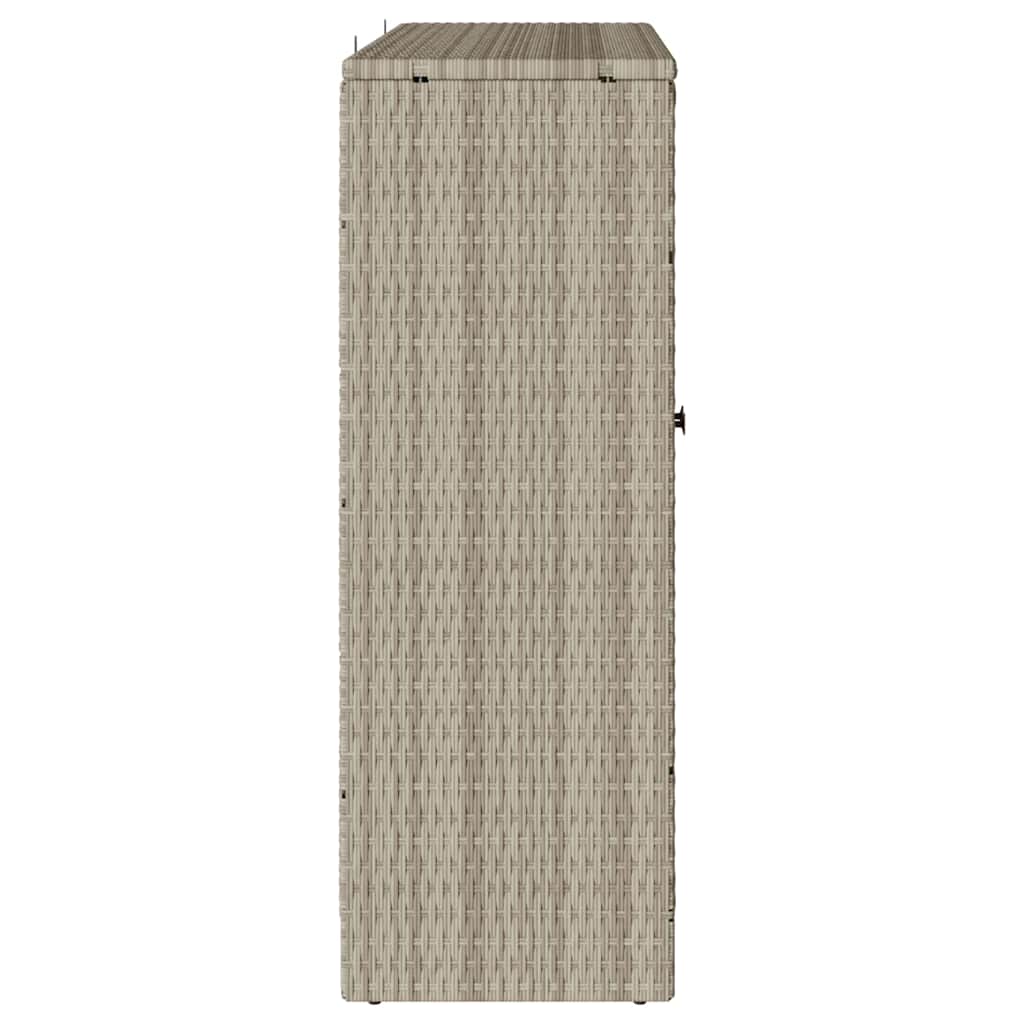 Tárolószekrény polcokkal Világosszürke 100 x 36 x 102 cm Rattan