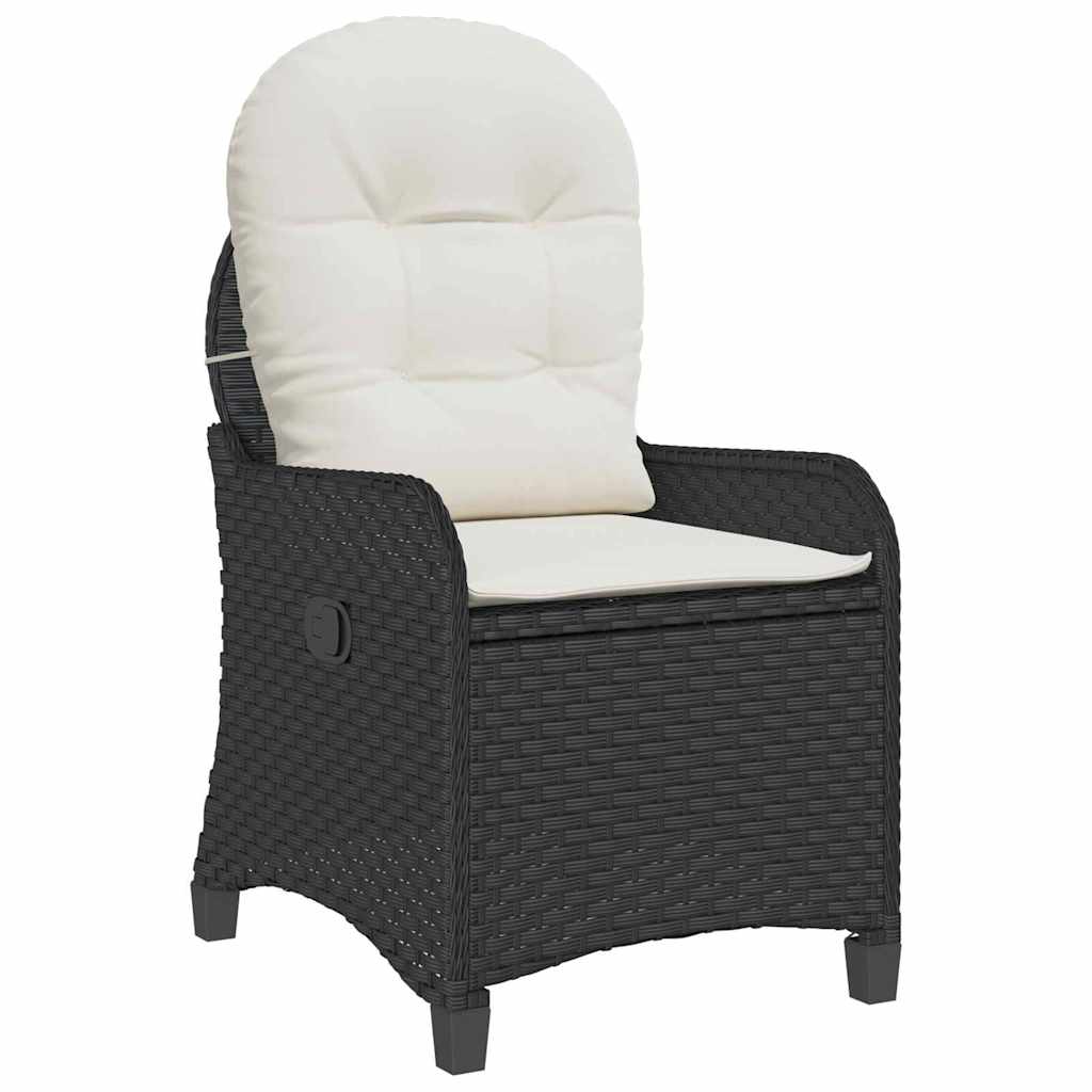 Fotel ágy párnával Fekete 56 x 66 x 95 cm polirattan