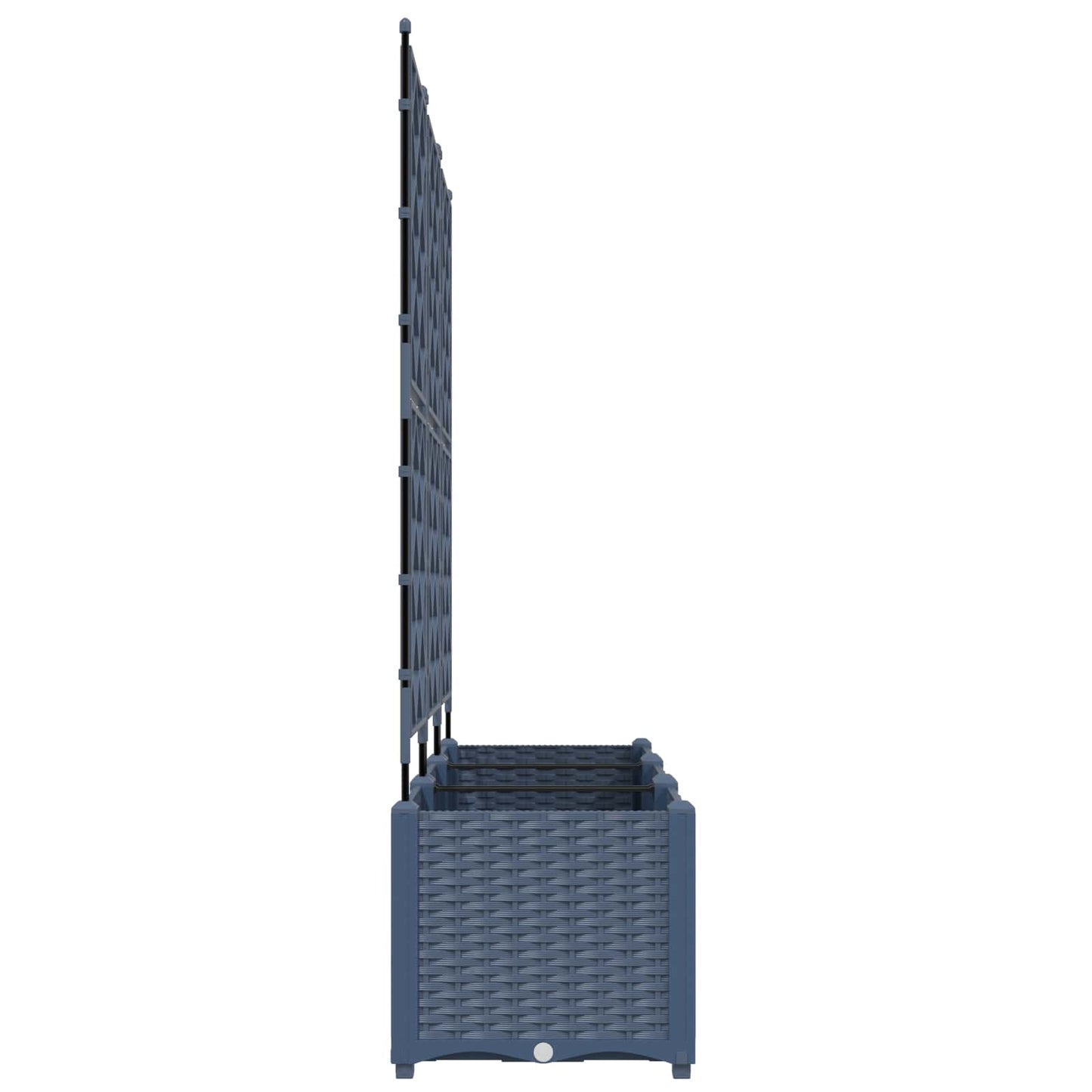 Kerti cserép 3 db Szürke 120 x 40 x 143 cm PP