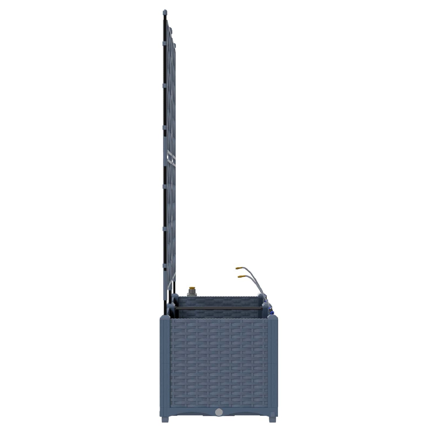 Kerti cserép 2 db Szürke 80 x 40 x 142 cm PP