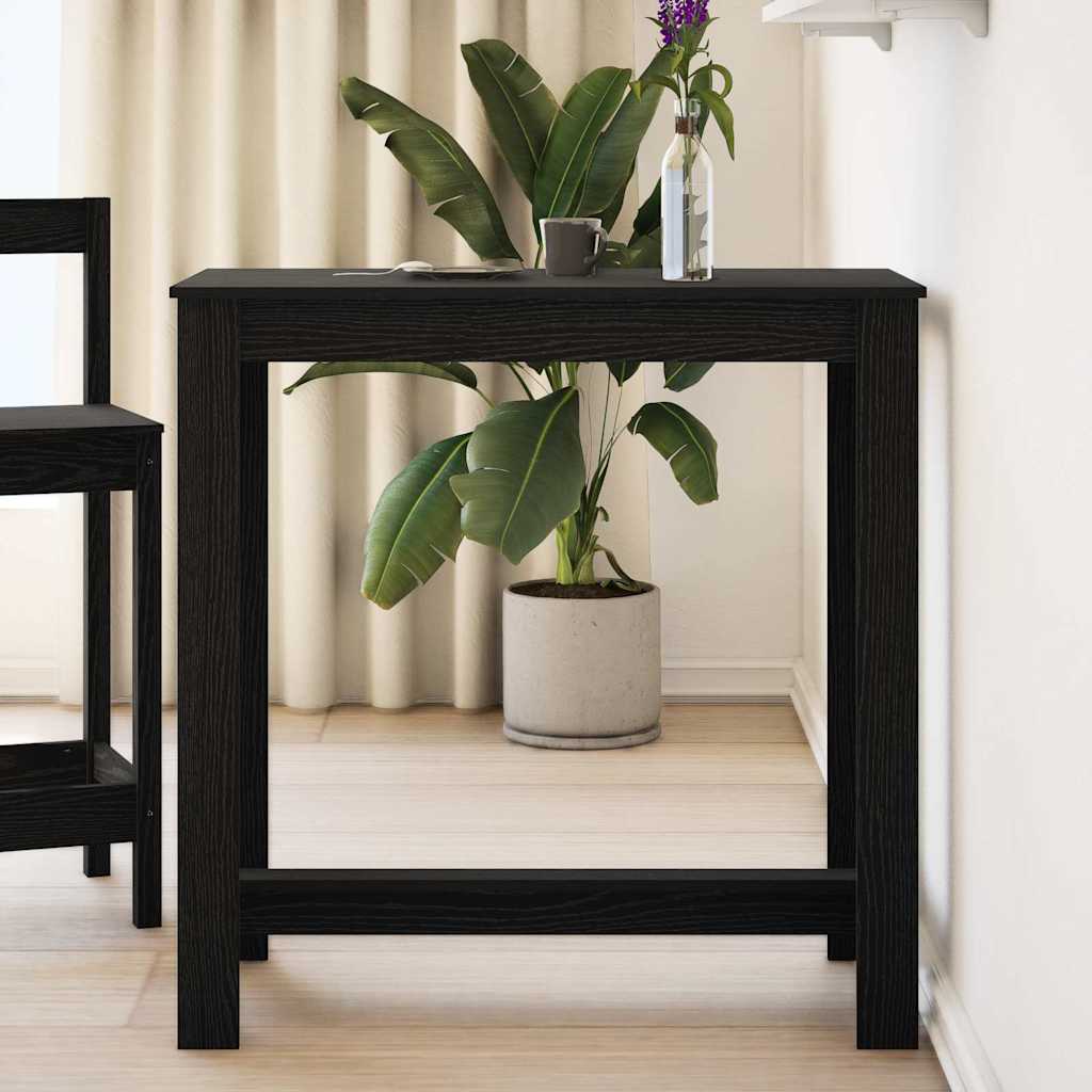 Bárasztal 102 x 50 x 103.5 cm Szerelt Fa Fekete tölgy