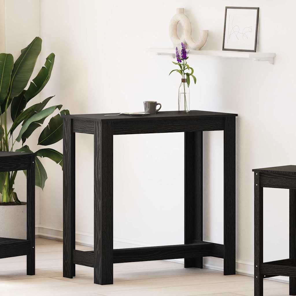 Bárasztal 102 x 50 x 103.5 cm Szerelt Fa Fekete tölgy