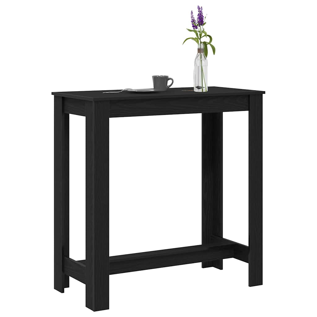 Bárasztal 102 x 50 x 103.5 cm Szerelt Fa Fekete tölgy