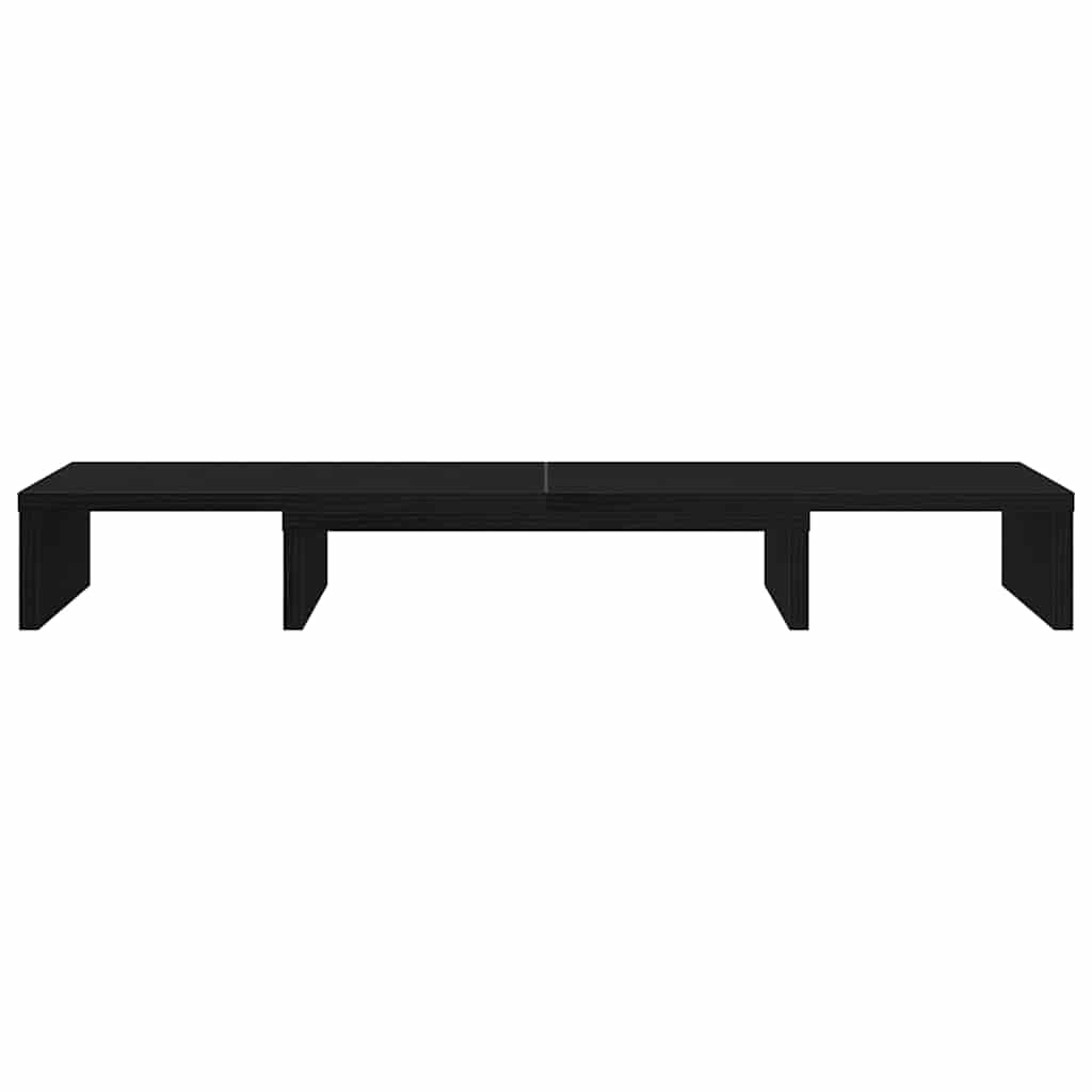 fekete tölgyfa állítható monitorállvány 80 x 24 x 10,5 cm