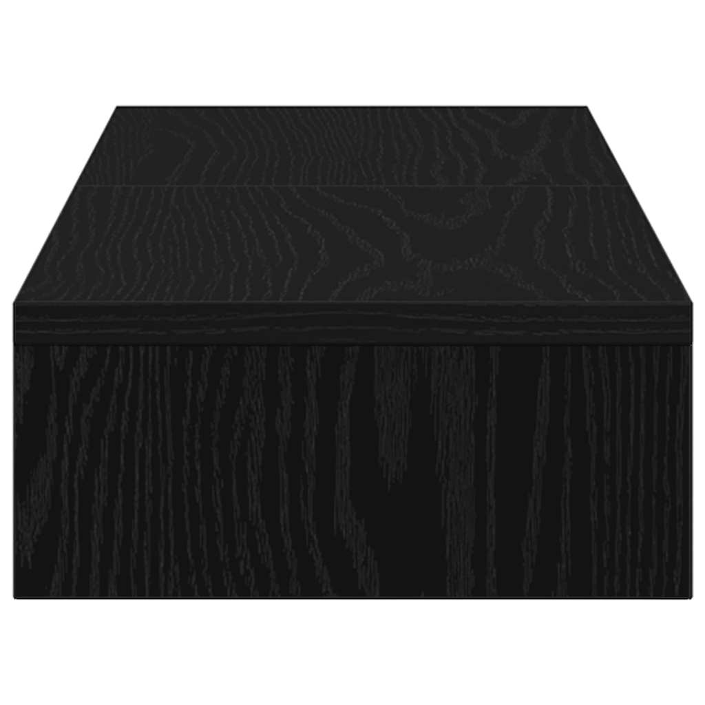 fekete tölgyfa állítható monitorállvány 80 x 24 x 10,5 cm