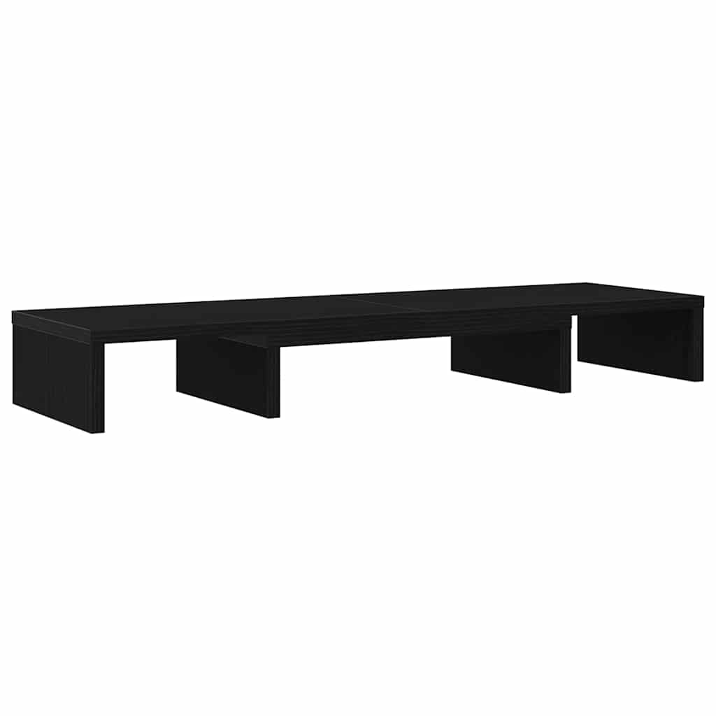 fekete tölgyfa állítható monitorállvány 80 x 24 x 10,5 cm