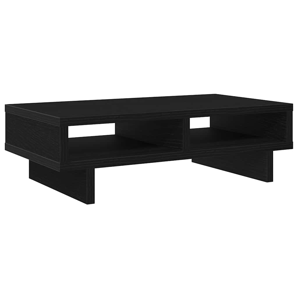 fekete tölgy színű szerelt fa monitorállvány 50 x 27 x 15 cm