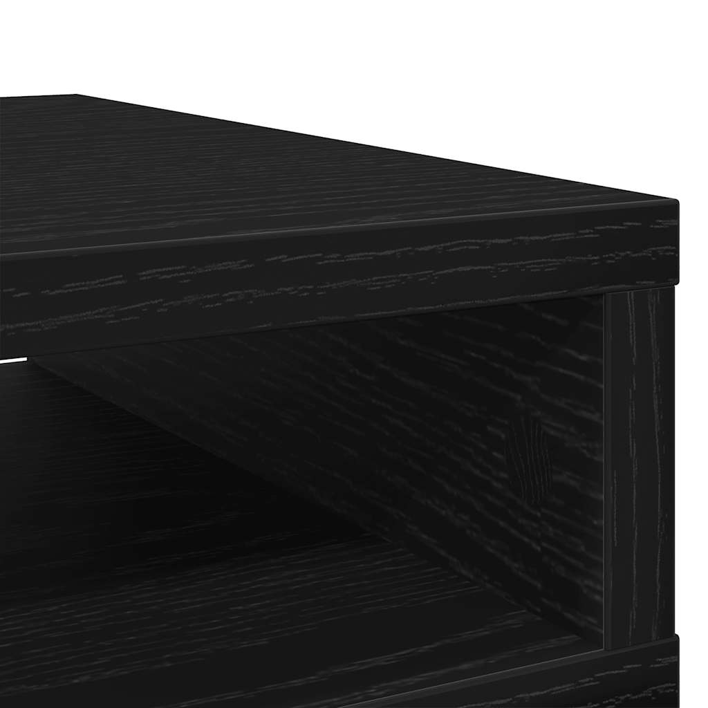 fekete tölgy színű szerelt fa monitorállvány 50 x 27 x 15 cm