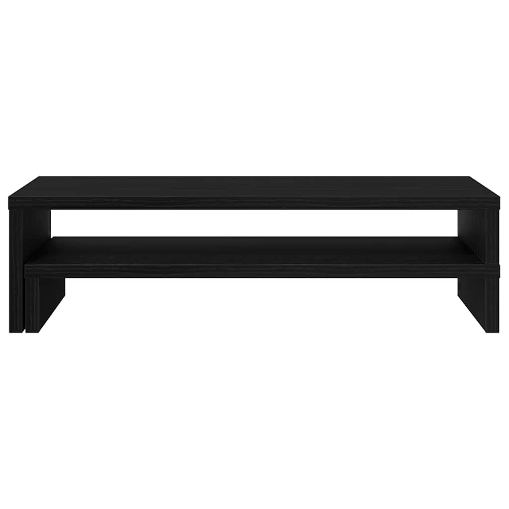 fekete tölgy színű szerelt fa monitorállvány 54 x 22 x 15 cm