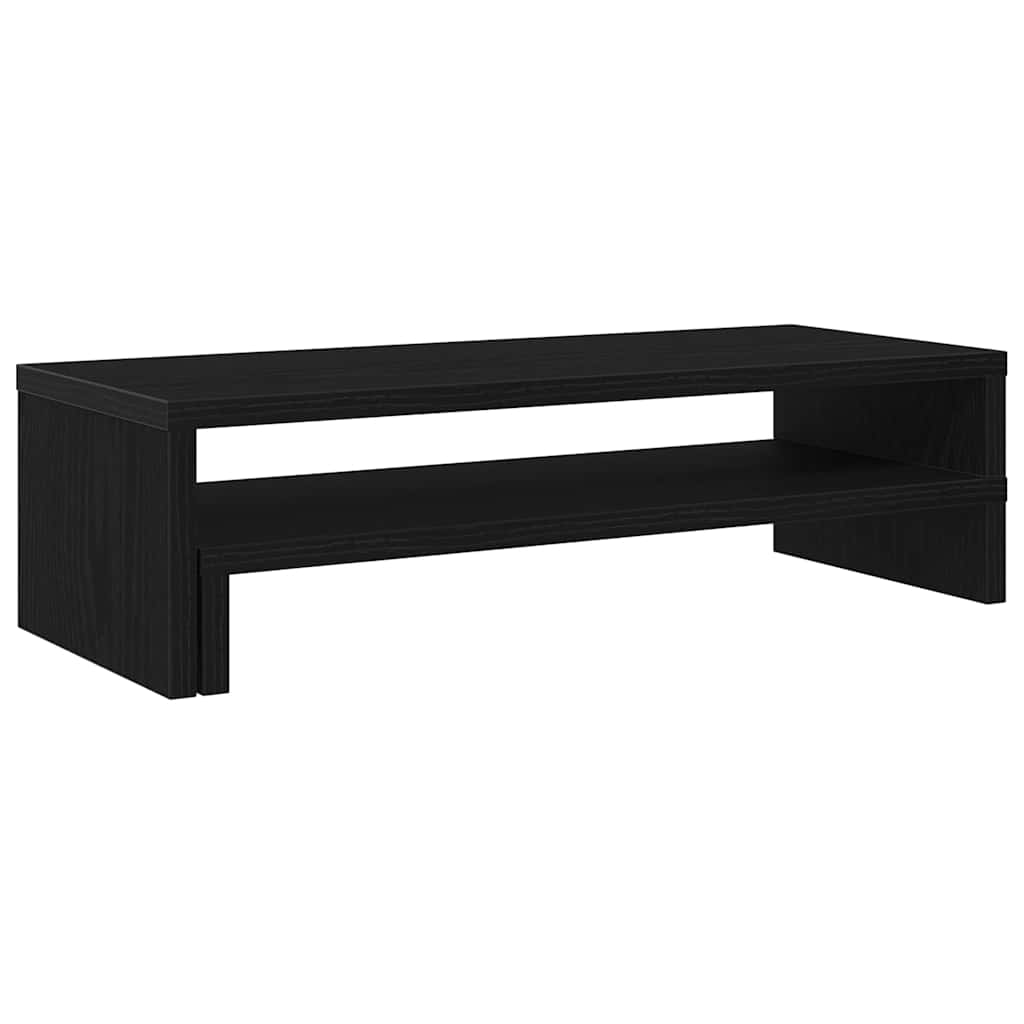 fekete tölgy színű szerelt fa monitorállvány 54 x 22 x 15 cm
