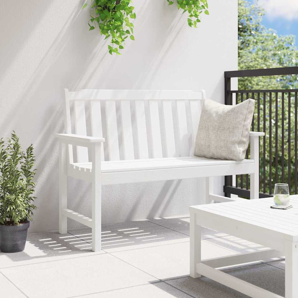 Kerti pad Fehér 120 x 59 x 88 cm HDPE