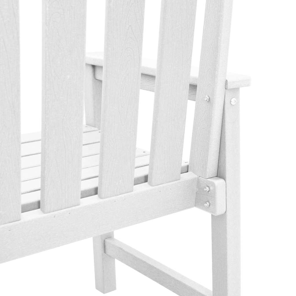Kerti étkezőszék 2 pcs Fehér 65,5 x 59 x 88 cm HDPE