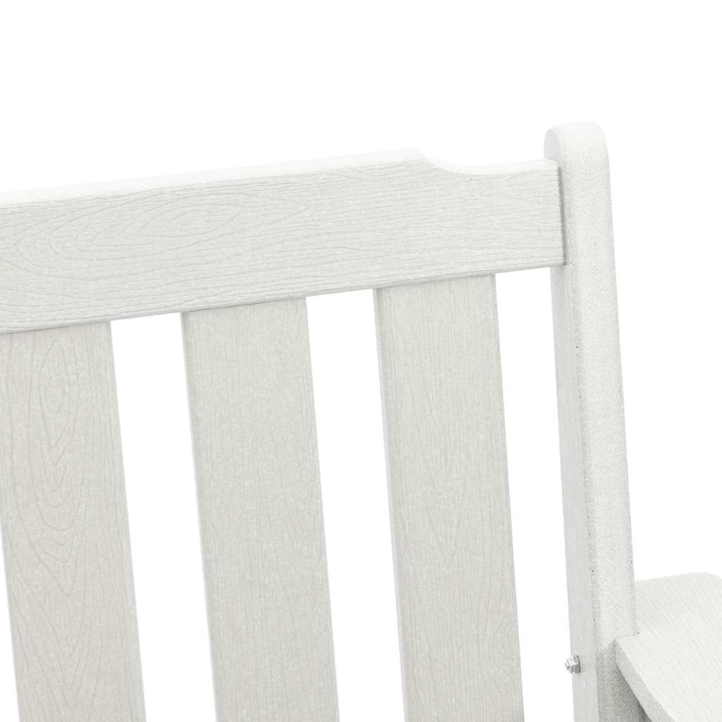 Kerti étkezőszék 2 pcs Fehér 65,5 x 59 x 88 cm HDPE