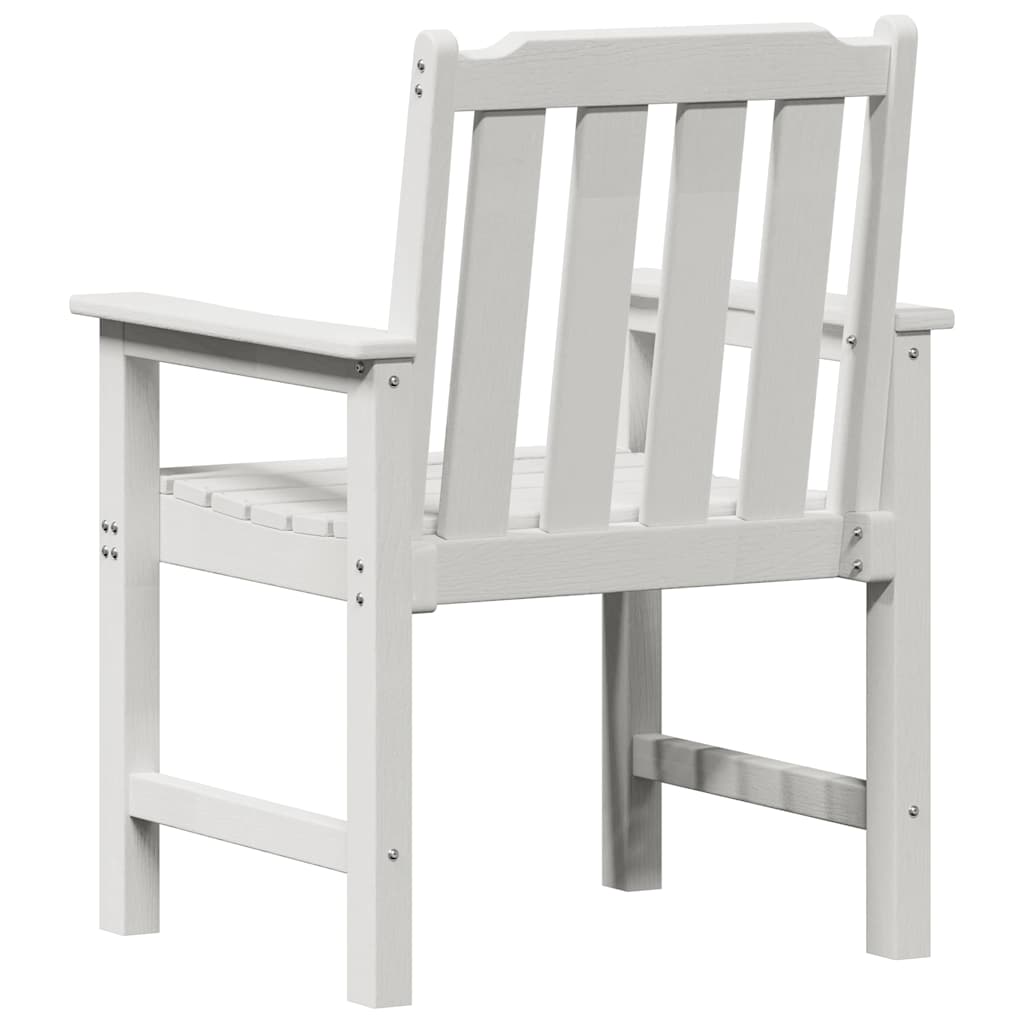 Kerti étkezőszék 2 pcs Fehér 65,5 x 59 x 88 cm HDPE