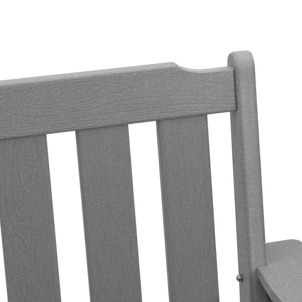 Kerti étkezőszék 2 pcs Világosszürke 65,5 x 59 x 88 cm HDPE