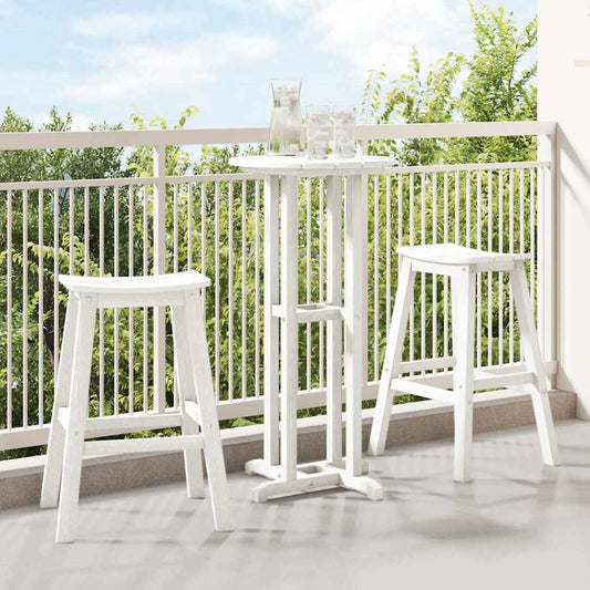 Bárszék 2 pcs Fehér 52 x 43 x 73,5 cm HDPE