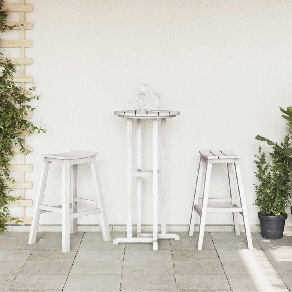 Bárszék 2 pcs Fehér 52 x 43 x 73,5 cm HDPE