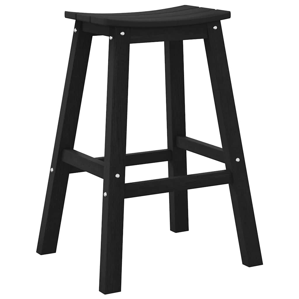 Bárszék 2 pcs Fekete 52 x 43 x 73,5 cm HDPE
