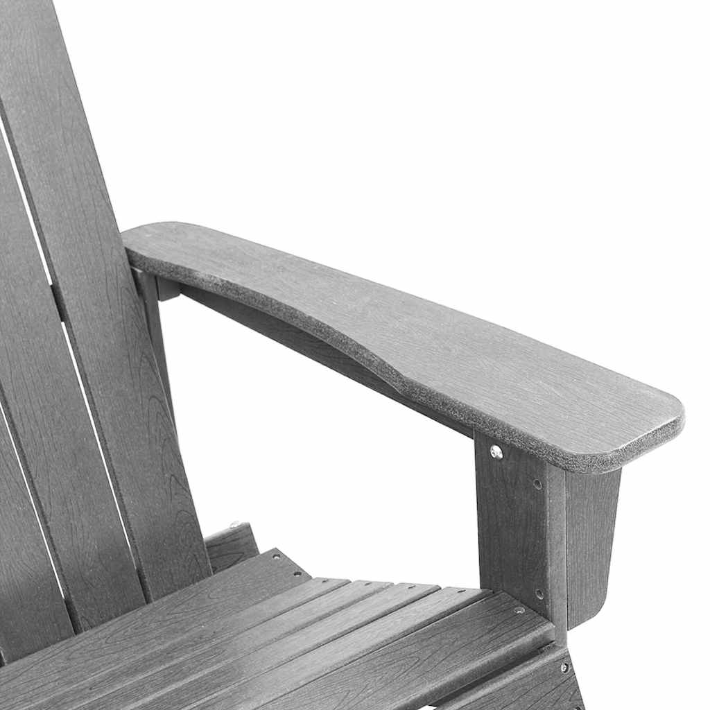 Adirondack hintaszék Világosszürke HDPE
